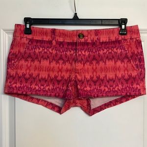 American Eagle Shortie Stretch Shorts - Pink Pattern
